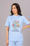 RIVANORA Adorable Close-Up: "Some Bunny Loves You" Tee ( Pastel Blue )