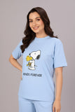 RIVANORA Friends Forever: Snoopy & Woodstock Tee! ( Pastel Blue )