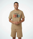 RIVANORA Limited Edition 1981 Men’s Co-Ord Set – Premium Comfort Wear ( Coffee )