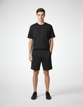 RIVANORA Men’s Premium Solid Co-Ord Set | Minimal Casual Wear ( Black )