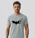 RIVANORA Premium Batman Logo T-Shirt – Stylish, Trendy & Comfortable ( Gray )