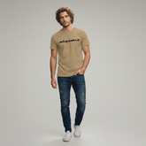 RIVANORA Men’s “Awesome” Graphic T-Shirt — Premium Casual Tee for Everyday Wear ( Coffee )