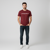 RIVANORA Men’s “Awesome” Graphic T-Shirt — Premium Casual Tee for Everyday Wear ( Maroon )