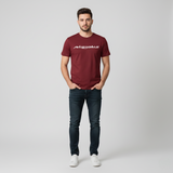 RIVANORA Men’s “Awesome” Graphic T-Shirt — Premium Casual Tee for Everyday Wear ( Maroon )