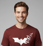 RIVANORA Premium Batman Logo T-Shirt – Stylish, Trendy & Comfortable ( Maroon )