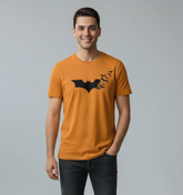 RIVANORA Premium Batman Logo T-Shirt – Stylish, Trendy & Comfortable ( Musterd )