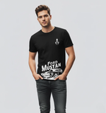 RIVANORA Classic Vintage Car Graphic Tee — Men's Ford Mustang T-Shirt ( Black )