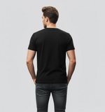 RIVANORA Classic Vintage Car Graphic Tee — Men's Ford Mustang T-Shirt ( Black )