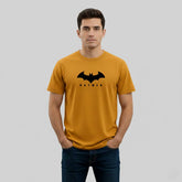 RIVANORA Men's Batman Logo T-Shirt - Premium Graphic T-Shirt ( Musterd )
