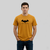 RIVANORA Men's Batman Logo T-Shirt - Premium Graphic T-Shirt ( Musterd )