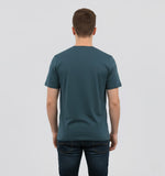 RIVANORA Classic Vintage Car Graphic Tee — Men's Ford Mustang T-Shirt ( Royal Blue )