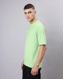 RIVANORA Men’s Oversized T-Shirt – Modern Streetwear Essential ( Pastel Green )