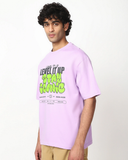 RIVANORA Streetwear oversized t-shirt men / men's oversized tee for ( Purple )