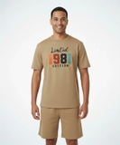 RIVANORA Limited Edition 1981 Men’s Co-Ord Set – Premium Comfort Wear ( Coffee )