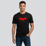 RIVANORA Men's Batman Logo T-Shirt - Premium Graphic T-Shirt ( Black )