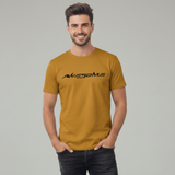 RIVANORA Men’s “Awesome” Graphic T-Shirt — Premium Casual Tee for Everyday Wear ( Musterd )