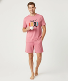 RIVANORA Limited Edition 1981 Men’s Co-Ord Set – Premium Comfort Wear ( Pink )