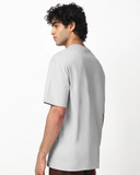 RIVANORA Men’s Oversized T-Shirt – Premium Minimal Streetwear ( Light Grey )