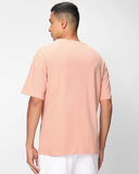 RIVANORA Men’s Oversized T-Shirt – Minimalist Casual Streetwear ( Peach )