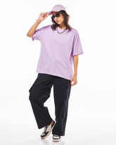 RIVANORA Women’s Oversized T-Shirt – Minimal Streetwear Essential ( Purple )