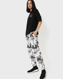 RIVANORA BEARLY AWAKE OVERSIZED GRAPHIC TEE ( Black )