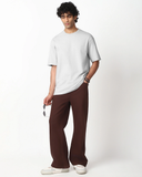 RIVANORA Men’s Oversized T-Shirt – Premium Minimal Streetwear ( Light Grey )