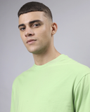 RIVANORA Men’s Oversized T-Shirt – Modern Streetwear Essential ( Pastel Green )