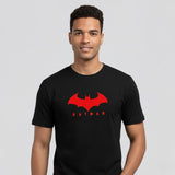 RIVANORA Men's Batman Logo T-Shirt - Premium Graphic T-Shirt ( Black )