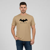 RIVANORA Men's Batman Logo T-Shirt - Premium Graphic T-Shirt ( Coffee )