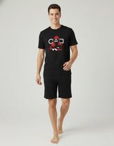 RIVANORA Premium Squid Game Graphic Co-ord Set ( Black )