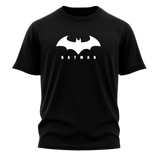 Men's Black Batman Logo T-Shirt - Premium Cotton Graphic Tee