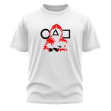 Squid Game Mask Printed White T-Shirt – Premium Unisex Graphic Tee