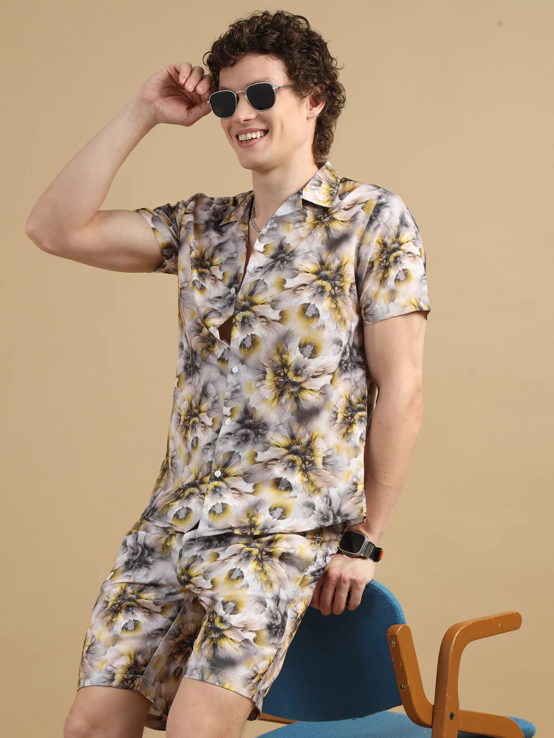 Co-ord set Yellow Flower
