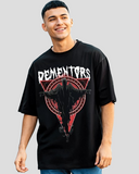 RIVANORA Shadow Oversized T-Shirt / loose fit oversized t-shirt For men ( Black )