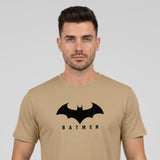 RIVANORA Men's Batman Logo T-Shirt - Premium Graphic T-Shirt ( Coffee )