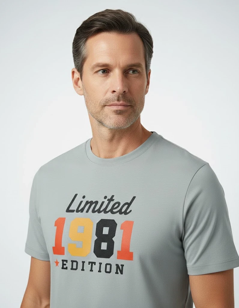 RIVANORA Limited Edition 1981 Men’s Co-Ord Set – Premium Comfort Wear ( Gray )