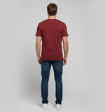 RIVANORA Classic Vintage Car Graphic Tee — Men's Ford Mustang T-Shirt ( Maroon )