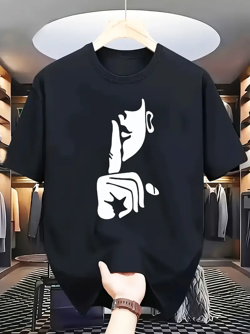 Men's Casual Black T-Shirt