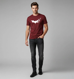 RIVANORA Premium Batman Logo T-Shirt – Stylish, Trendy & Comfortable ( Maroon )