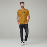 RIVANORA Men’s “Awesome” Graphic T-Shirt — Premium Casual Tee for Everyday Wear ( Musterd )