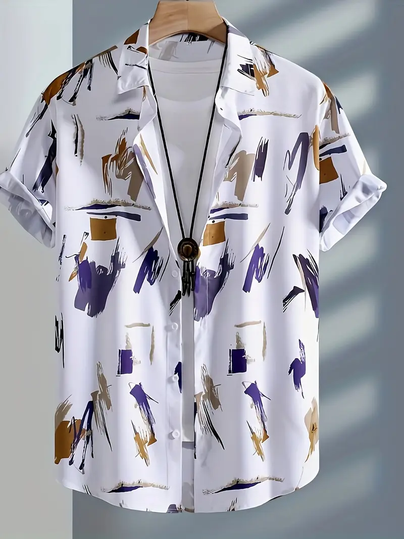 Shirt White Purple
