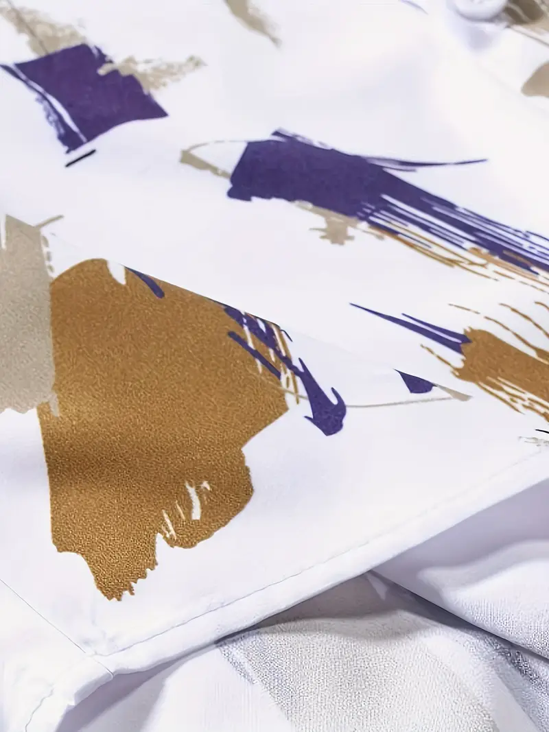 Shirt White Purple