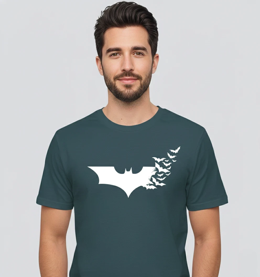 RIVANORA Premium Batman Logo T-Shirt – Stylish, Trendy & Comfortable ( Royal Blue )