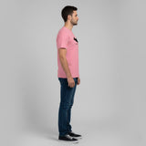 RIVANORA Men's Batman Logo T-Shirt - Premium Graphic T-Shirt ( Pink )