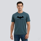 RIVANORA Men's Batman Logo T-Shirt - Premium Graphic T-Shirt ( Royal Blue )