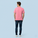 RIVANORA Men’s “Awesome” Graphic T-Shirt — Premium Casual Tee for Everyday Wear ( Pink )