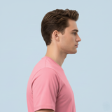 RIVANORA Men’s “Awesome” Graphic T-Shirt — Premium Casual Tee for Everyday Wear ( Pink )