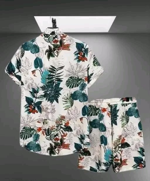 Co-ord Set Green Flower