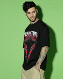 RIVANORA Shadow Oversized T-Shirt / loose fit oversized t-shirt For men ( Black )