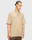 RIVANORA Men’s Oversized T-Shirt – Premium Minimal Streetwear ( beige ) (Copy)